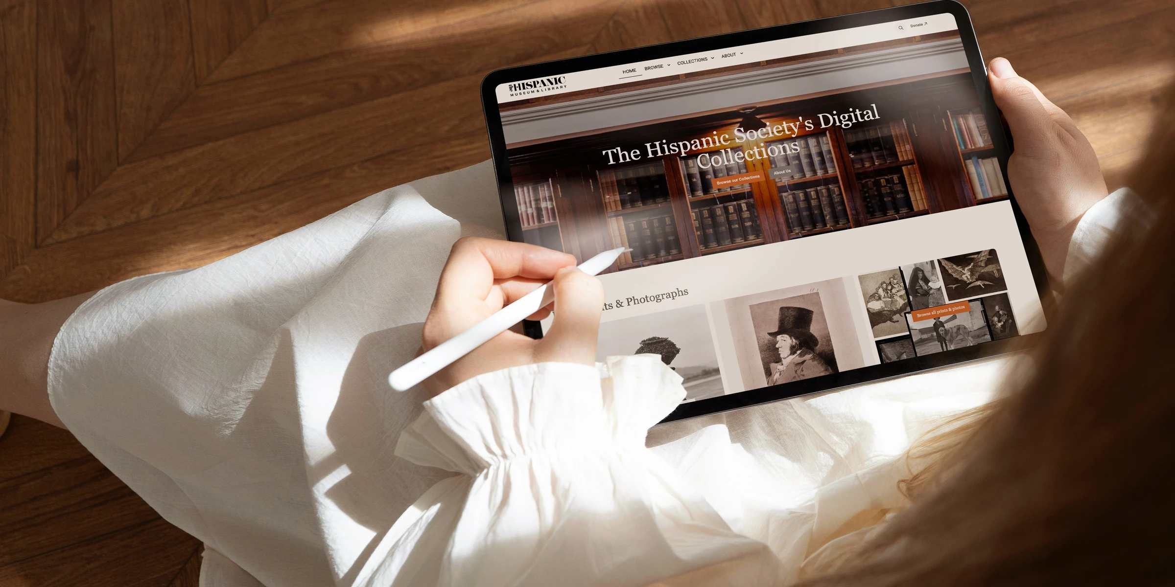 The Hispanic Society of America Roromedia Drupal iPad