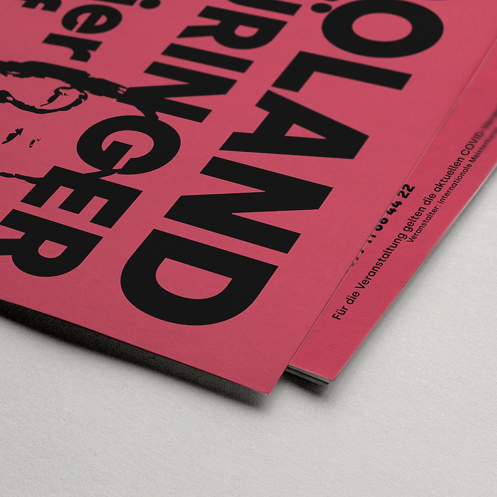 Poster for Roland Düringer event